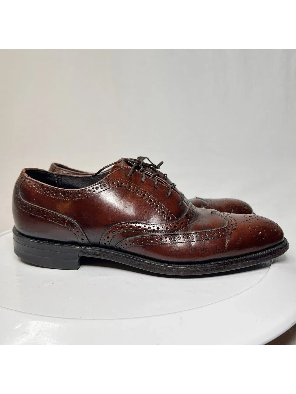 Sanitized Comfort Plus Leather WingTip Dress Shoes Oxfords Men’s Size 7 - USA